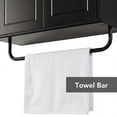 thumbnail image 4 of OONNEE Wall-Mounted Bathroom Storage Cabinet with Towel Bar & Adjustable Shelves – MDF Over the Storage Cabinet with Arched Doors, 4 of 12