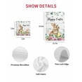 thumbnail image 7 of Easter Kitchen Dish Towels for Drying Dishes Set of 3, Spring Watercolor Bunny Eggs Flower Leaf Wooden Grey Waffle Weave Microfiber Hand Tea Bathroom Towels Quick Dry & Absorbent Towel 12x12, 7 of 7