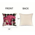 thumbnail image 2 of Valentine's Day Pillow Covers Decoration Kisses Hugs Love Heart Decor Anniversary Wedding Cushion Case Farmhouse Decoration for Sofa Couch 18 inch x 18 inch 4 Pcs, 2 of 10
