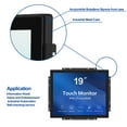 thumbnail image 4 of GreenTouch 19 inch Ultra Slim Touch Open Frame Monitor, HDMI/VGA/DVI Interface, 1280 x 1024 Resolution, Industrial Touch Display, 4 of 5