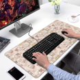 thumbnail image 2 of Long Mouse Pads for Desk,Beige Cow Dessert Pattern Desk Mats on Top Of Desks, Desk Mouse Pad Extra Large with 3mm Non-Slip Base and Stitched Edge for Gaming,Office,Work,Home 31.5"x15.7", 2 of 6
