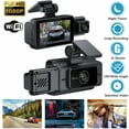 thumbnail image 4 of Meitianfacai Front and inside Camera Dash Cam, Dash Cam 1080P Full HD,Built-in WIFi, Night Vision Dash Cam With 32G Memory Card, Built In g Sensor, Accident Lock, Loop Recording, Parc de Stationnement Monitor, 4 of 9