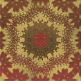 thumbnail image 1 of Ahgly Company Machine Washable Indoor Square Transitional Orange Gold Area Rugs, 7' Square, 1 of 7