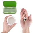 thumbnail image 4 of Unique Bargains 1 Pc Pill Case 6 Grid Waterproof Pill Box Green, 4 of 6