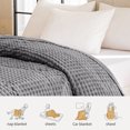 thumbnail image 4 of Tyidzon Bedding Imitation Rabbit Fleece Blanket Double Layer Thickened Solid Color Face Blanket Office Nap Blanket, 4 of 6