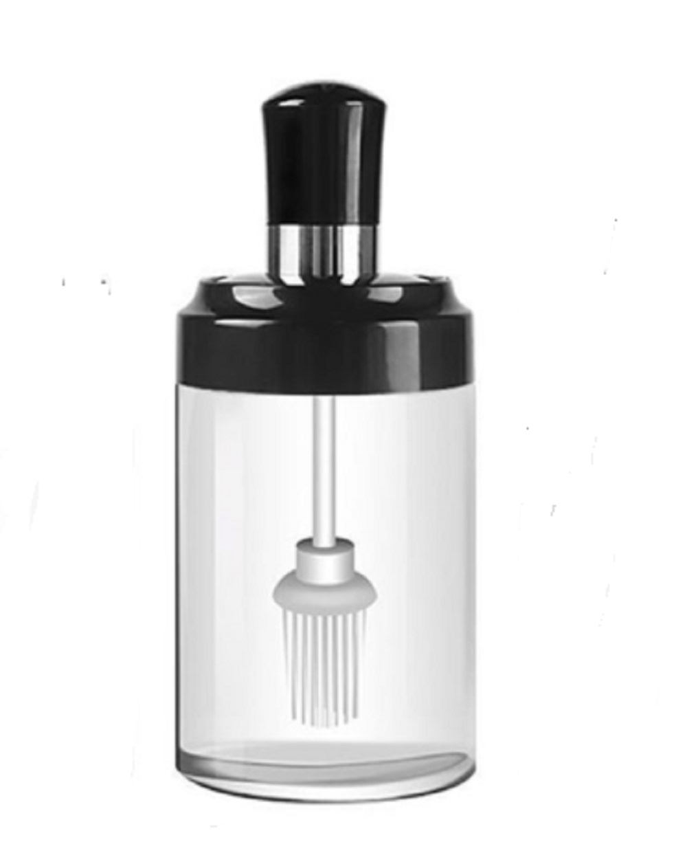 Glass Spice Jars Seasonning Box Seasoning Container Dispenser Bottle Jar Oil Dispenser Combination Brush and Lid Design Empty Jars - image 1 of 5
