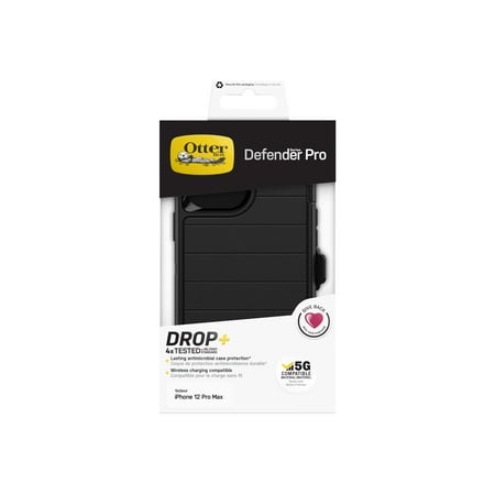 OtterBox - Defender Series Pro Carrying Case for Apple® iPhone® 12 Pro Max - Black