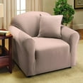 thumbnail image 2 of Collections Etc Jersey Stretch Slipcover Furniture Protector, Linen, Chair, 2 of 5