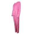 thumbnail image 5 of Fesfesfes Women Hooded Casual Solid Shirt Hooded Blouse Pocket Plush Pant Suit Tops on, 5 of 6