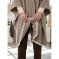 thumbnail image 6 of Kukuzhu Shawl Wraps for Women ponchos Ruana Cape Open Front Duster Cardigan Sweaters for Fall Winter, 6 of 8