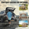 thumbnail image 6 of COBIZI 11.8x11.8 Outdoor Gazebo,Patio Gazebo Canopy with Mosquito Netting,Shade Tent for Party, Backyard, Deck, Patio Lawn & Garden,Complete Gazebo Canopy with Steel Frame Double Roof Tops,Khaki, 6 of 12