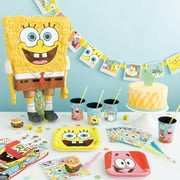 1 Count 23IN x 14 IN SpongeBob SquarePants Shaped Pull String Pinata