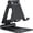 Black, variant on Full Aluminum Dual Folding Cell Phone Stand for Desk, Black | Height Angle Adjustable, Portable, Anti-Slip Base, Fits 18mm Thick Case Smartphone, Nintendo Switch Desk Essential Accessory