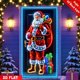 thumbnail image 1 of Cubierta de Puerta Navideña Fluorescente | Decoración Navideña con Estampado de Papá Noel | Pancarta de Poliéster de 90 X 180 Cm | Decoración Navideña con Estampado Brillante para Interiores y Exteri, 1 of 6
