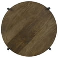 thumbnail image 4 of Axel Round Accent Table with Open Shelf Natural and Gunmetal, 4 of 7