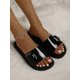 thumbnail image 2 of Christmas New Arrivals Four Seasons Women's Shiny Casual Slippers, Outdoor Beach Slides, Indoor Anti-slip Household Sandals, 2 of 5