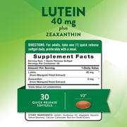 Lutein and Zeaxanthin 40 mg | 30 Softgels | For Men and Women | by Nature's Truth