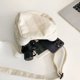 thumbnail image 2 of Bolso de mensajero para mujer Bolso de hombro de lona informal Bolso sólida grunge (blanco), 2 of 9