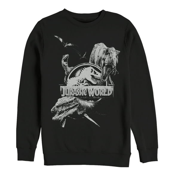 Men's Jurassic World: Fallen Kingdom Logo Attack  Sweatshirt Black X Large