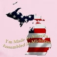 thumbnail image 2 of CafePress - Made In America Michigan Body Suit - Baby Light Bodysuit, Size Newborn - 24 Months, 2 of 4