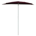 thumbnail image 5 of vidaXL Garden Parasol Bordeaux Red Polyester, Steel Medium Collapsible, 5 of 7