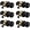 Black, variant on 6 Pack Round Passage Door Knob(Non-Locking Knobs), Keyless Doorknobs Interior/Exterior Door Lockset,Passage Knobs for Hallway/Closet,Satin Nickel Finish Modern Design Door Hardware