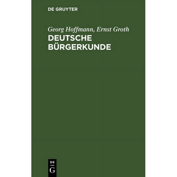Deutsche Bürgerkunde, (Hardcover)