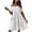 White, variant on ibuvkizy Casual Dress for Women Fashion Summer Dress,Solid Color Off Shoulder Short Sleeve Casual Printed Loose Dress,Gifts for Women