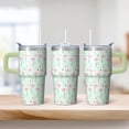 thumbnail image 2 of Flamingo Insulated Travel Tumbler 20OZ Stainless Steel with Handle Coffee Mug Cup Leak Proof Double Wall Vacuum Design Perfect Gifts for Women Girls on Birthday Christmas Summer, 2 of 6