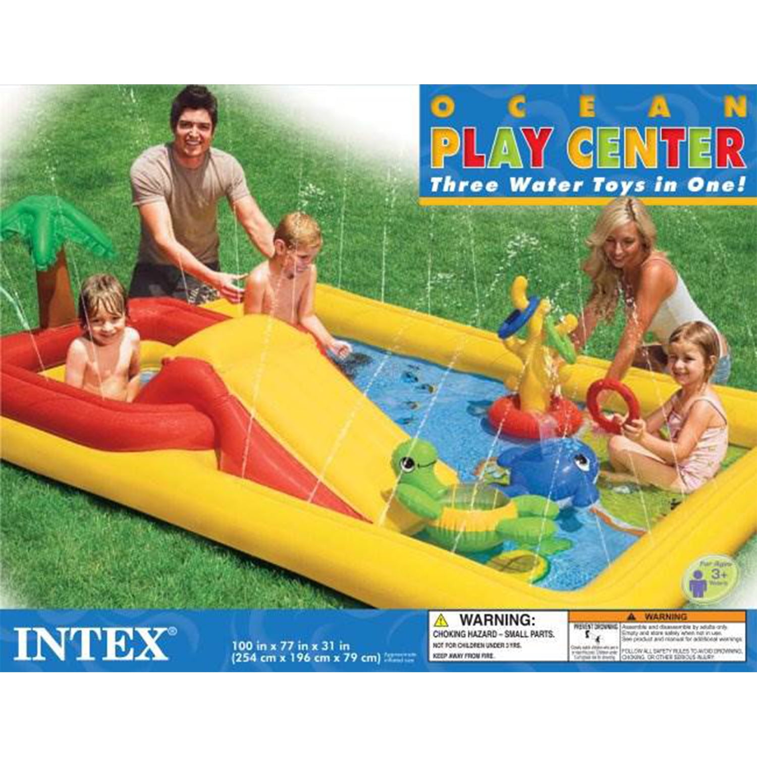 Intex 57454EP-DD Ocean Island Play Center Inflatable Wading