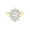 10K Yellow Gold, variant on Halo Floral Style, 0.85 Carat (Ctw) Oval And Round Lab Created Moissanite Engagement Ring For Women In 14k White Gold Over Sterling Silver | VVS1 Quality Ring Size-7.5