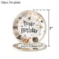 thumbnail image 3 of Globos desechables para fiesta de cumpleaños de Harry Potter, vasos de papel, platos, servilletas, manteles y pancartas para decoración de fiestas de cumpleaños infantiles, 3 of 5