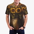 thumbnail image 1 of Balery Rustic Sunflower Bouquet Camisa Polo de Hombre con Estampado, de Manga Corta y Tejido Medio, Camisa Tipo Golf Polo-X-Large, 1 of 6
