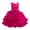 Rose red, variant on Xinhuaya Kids Girl Princess Pageant Dresses 3D Flower Tutu Holiday Party Wedding Prom Ball Gown Dresses 3-10 Y