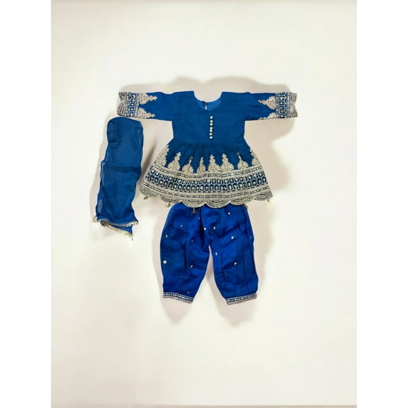 Traditional Designer Salwar Kameez for Little Girls, Elegant & Stylish Cultural Wear, 207