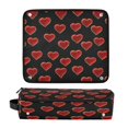 thumbnail image 6 of Hair Tools Storage with Heat Resistant Mat- Red Printed Curling Iron Travel Bag/Flat Iron Case for Women, 6 of 8
