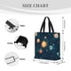thumbnail image 3 of Balery Solar System And Planets Bolsa de Mano para Mujeres con Cremallera, Bolsa de Gimnasio con Compartimentos, Bolsa para Laptop, Bolsa para Trabajo, 3 of 7