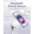 thumbnail image 3 of KraftGeek 66'' Magnetic Phone Tripod for iPhone MagSafe, JustTap Selfie Stick Tripod with Remote, Portable Tripod Stand for Video Recording, Travel, Vlogging (White), 3 of 10