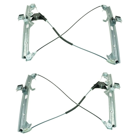 TRQ Power Window Regulators Front Left & Right Set of 2 for Chevy GMC Cadillac WRA50723