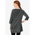 thumbnail image 2 of Woman Within Plus Size Perfect Printed Three-Quarter-Sleeve Scoopneck Tunic, 2 of 5