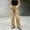Khaki, variant on Zysthvn Women Jeans Straight Leg Denim Casual High Waisted Trousers Women Solid Zipper with Pockets Button Loose Pants