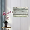 thumbnail image 2 of Wall26 Wrapped Canvas Prints Bedroom/Living Room Decorations - Abstract Wall Art Tree Branches Birds on Vintage Wood Background Stretched Ready to HangRustic Home Decoration - 16x24, 2 of 4
