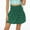 Green, variant on Fesfesfes Women Skirt High Waist Dot Print Mini Skirt Elasticity Waist A-Line Short Skirt Plus Size $10