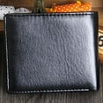 thumbnail image 3 of Opvise Men Faux Leather ID Card Holder Zipper Pocket Money Clip Business Bifold Wallet, 3 of 7