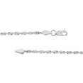 thumbnail image 3 of 14K White Gold Women's 20" 2.30mm Diamond Cut Rope Chain Necklace, 3 of 4