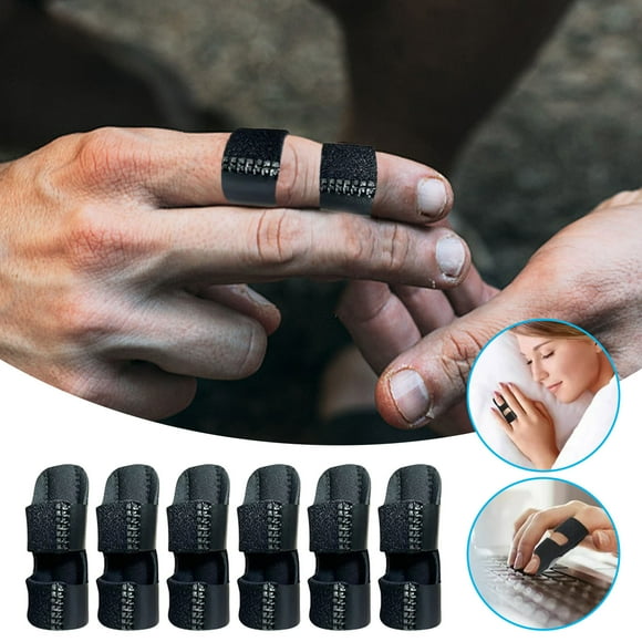 WIFKLSIIPG 6 Pcs Attelle de Doigt Universelle Attelle de Doigt à Ressort Orthèse de Doigt pour et Soutien Attelles de Doigt Ajustables Convient à l'Entorse pour Anneau de l'Index du Milieu Doigts Roses