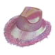 thumbnail image 2 of Sombrero de vaquero, sombreros de vaquera brillantes, gorra de vestir cómoda y decorativa, sombrero para el sol de jazz Rosa, 2 of 9
