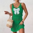 thumbnail image 2 of BOBOGOJP Womens Swimsuit Cover Up 2026 Summer Bathing Suit Cover ups Hollow Out Slit Bikini Cover Up Crochet Beach Dress Green for Size XL, 2 of 7