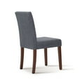 thumbnail image 5 of EOP Modern Upholstered Parsons Dining Chairs Set of 6, Line Fabric Farmhouse Kitchen Chairs, High-Back Dining Side Chairs with Solid Wood Legs for Dinner, Restaurant, Dark Gray, 5 of 7