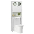 thumbnail image 1 of Gymax Armoire de Rangement au-Dessus des Toilettes à 2 Portes avec Étagère Réglable, 1 of 10